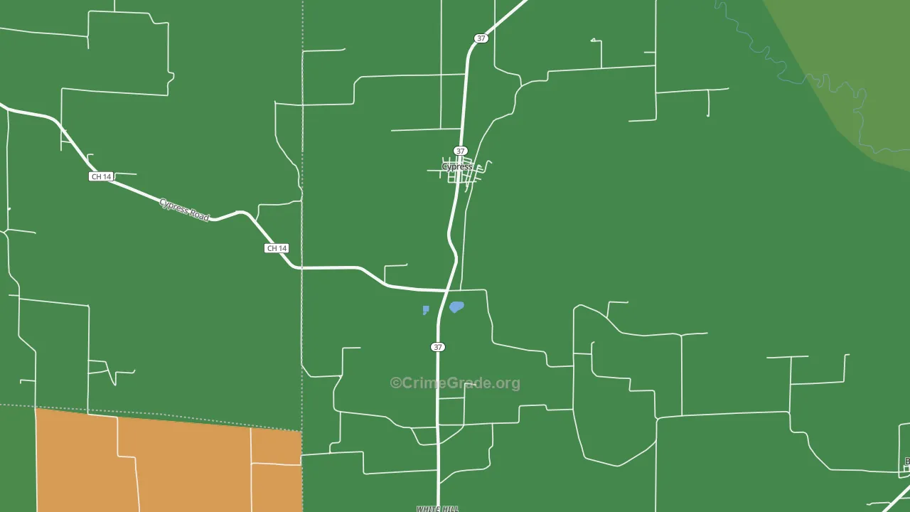62923, IL Map of Drug-Related Crime Rates