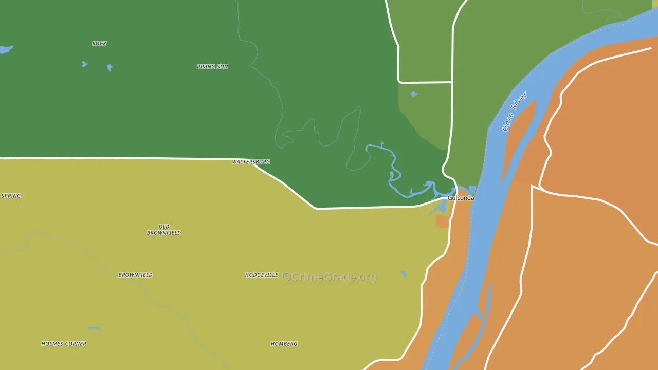62938, IL Map of Drug-Related Crime Rates