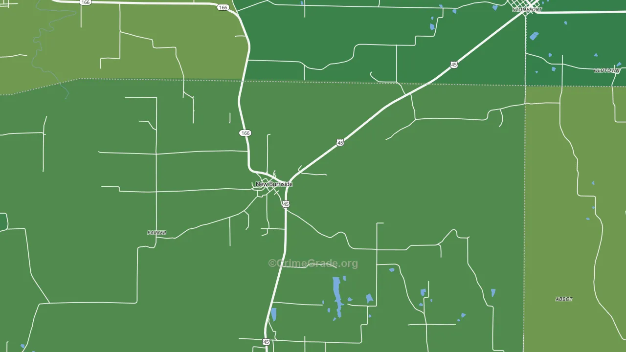 62967, IL Map of Drug-Related Crime Rates