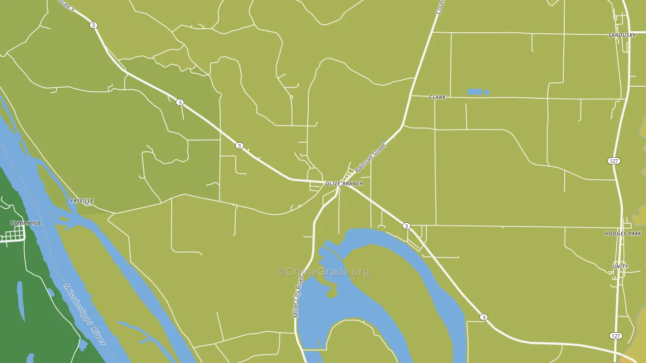 62969, IL Map of Drug-Related Crime Rates