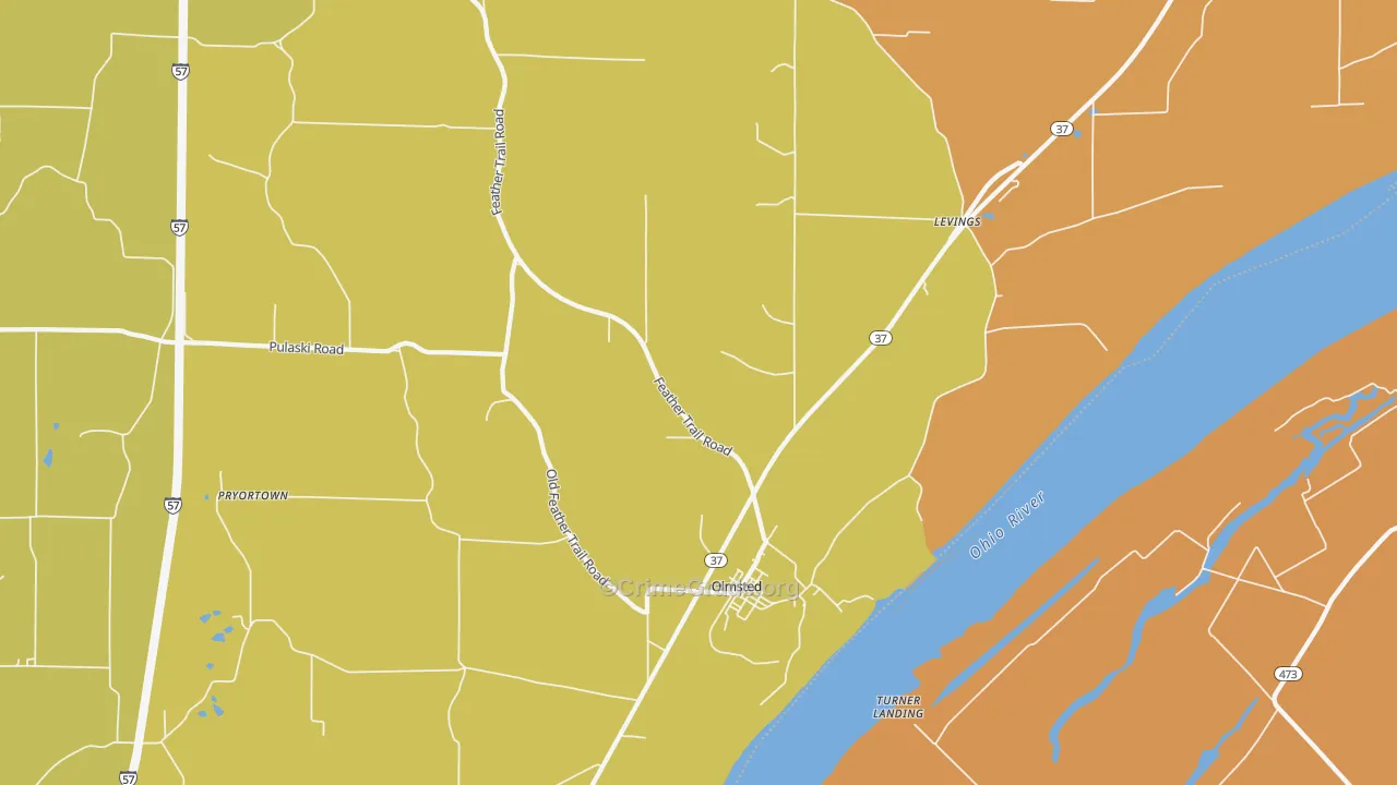 62970, IL Map of Drug-Related Crime Rates
