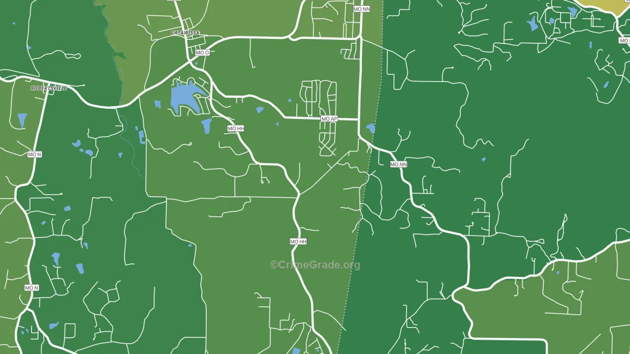 63015, MO Map of Drug-Related Crime Rates