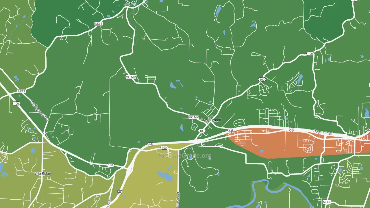 63039, MO Map of Drug-Related Crime Rates