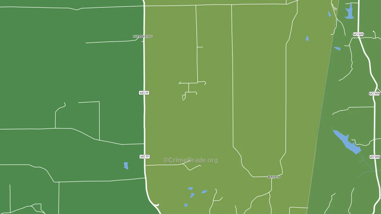 63061, MO Map of Drug-Related Crime Rates