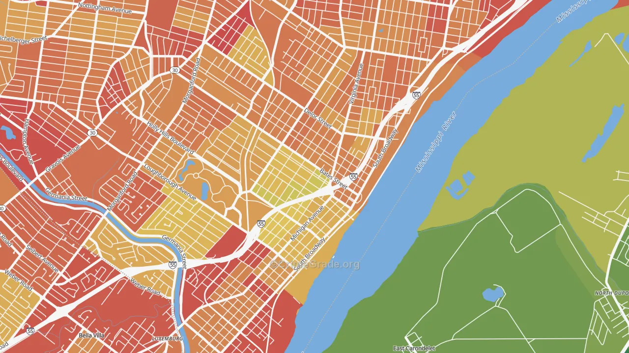 63111, MO Map of Drug-Related Crime Rates