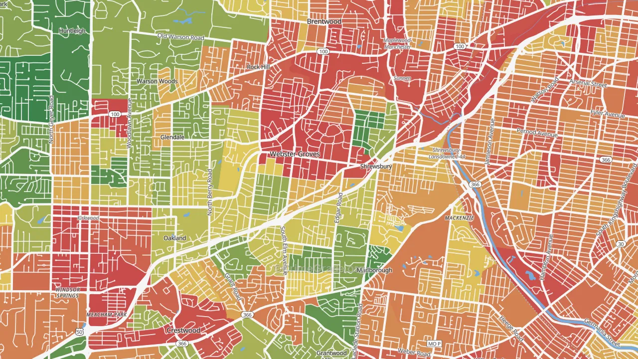 63119, MO Map of Drug-Related Crime Rates