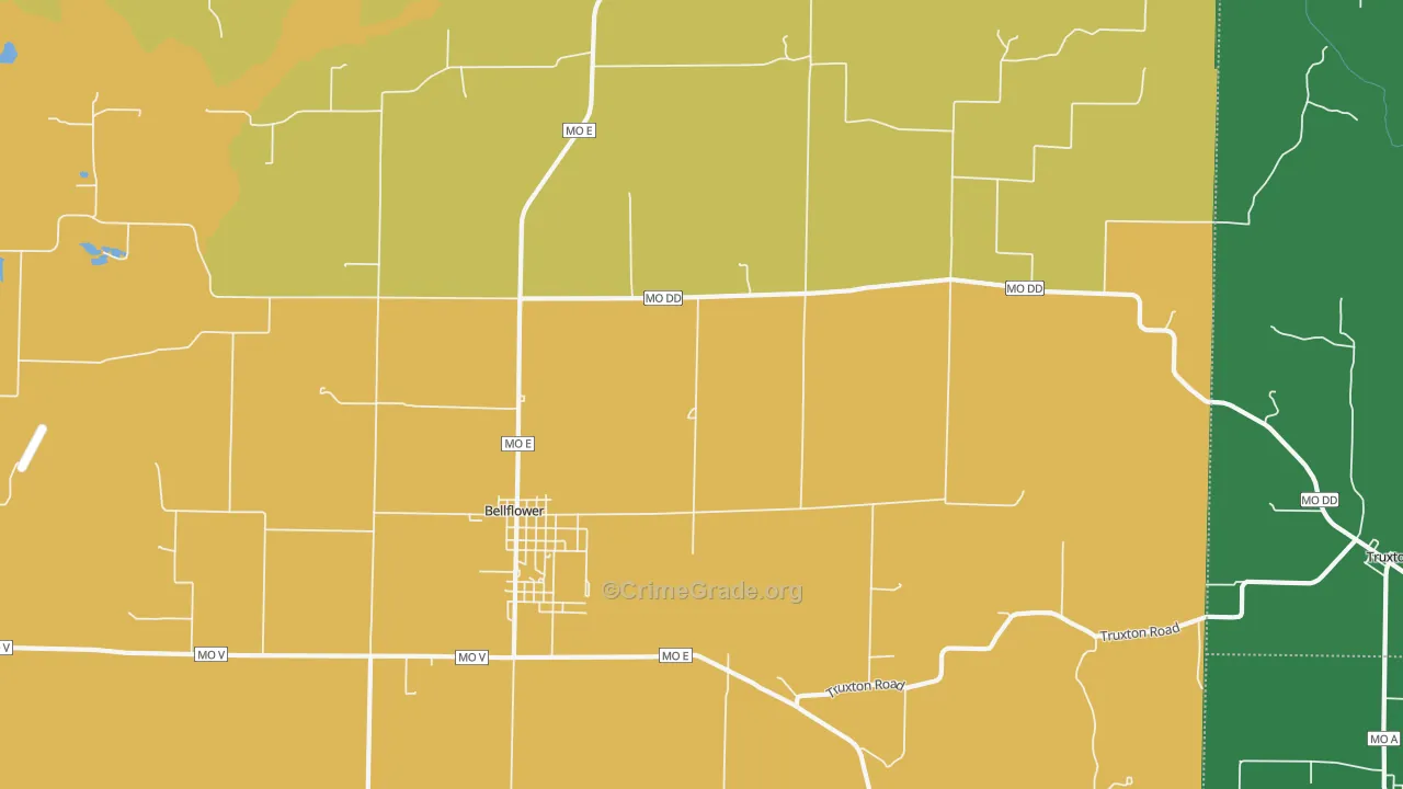 63333, MO Map of Drug-Related Crime Rates