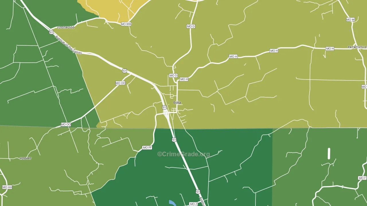 63344, MO Map of Drug-Related Crime Rates