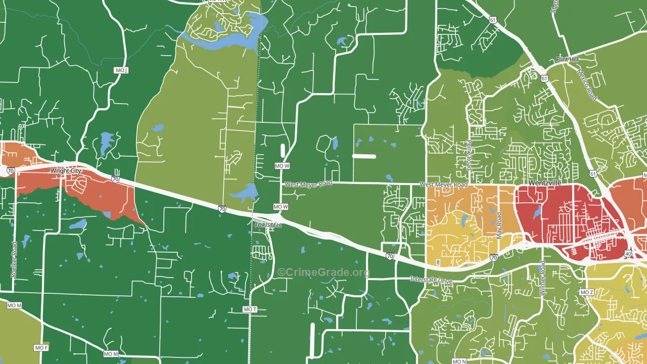 63348, MO Map of Drug-Related Crime Rates