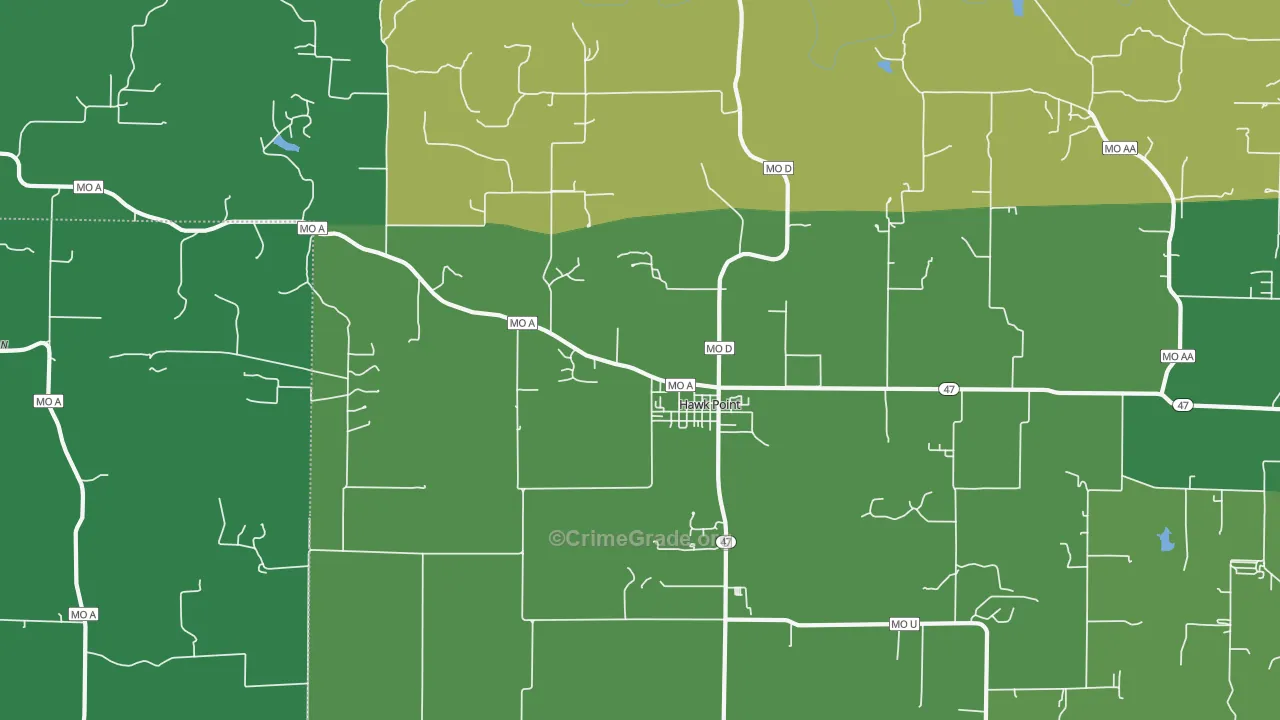 63349, MO Map of Drug-Related Crime Rates