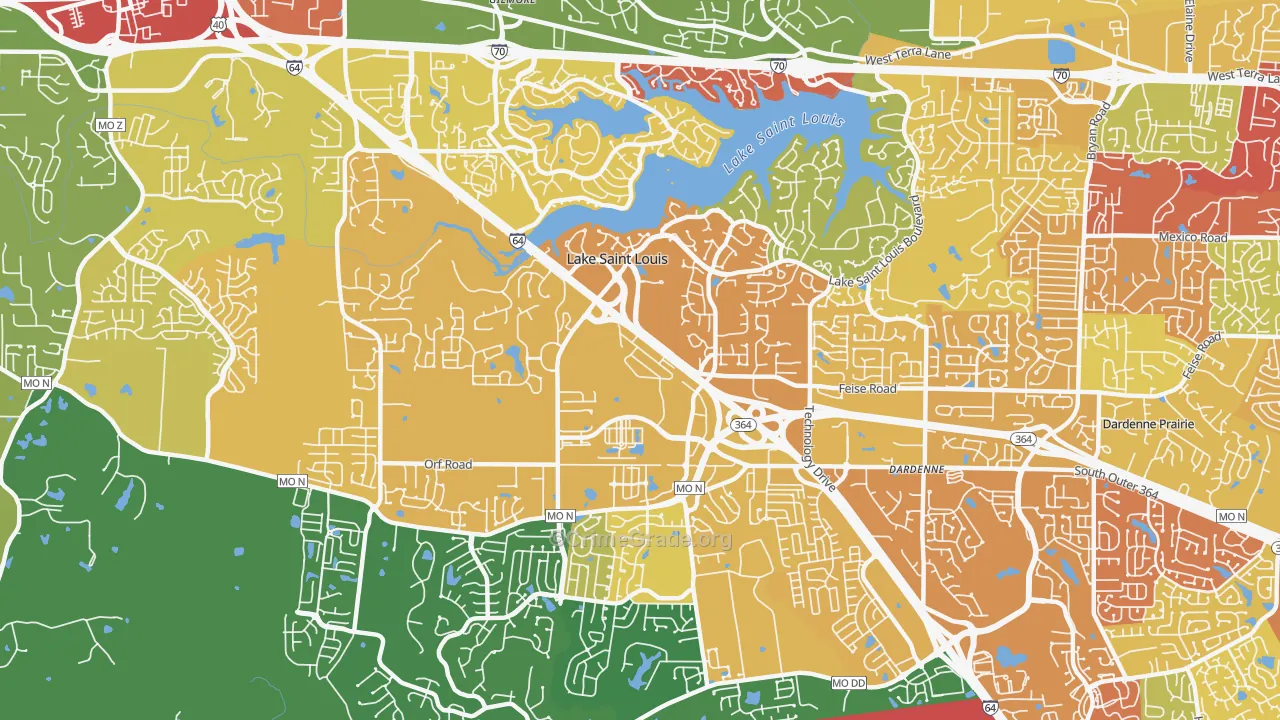 63367, MO Map of Drug-Related Crime Rates