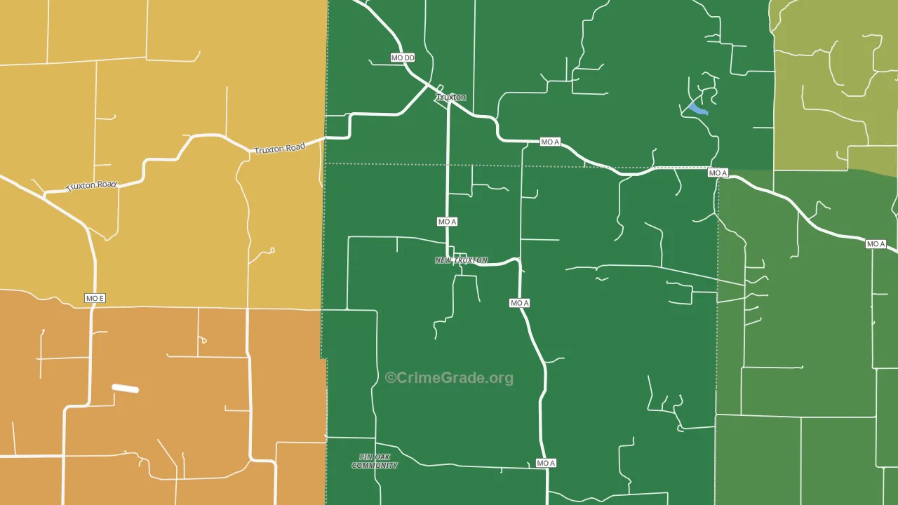 63381, MO Map of Drug-Related Crime Rates