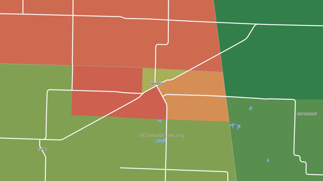 63382, MO Map of Drug-Related Crime Rates