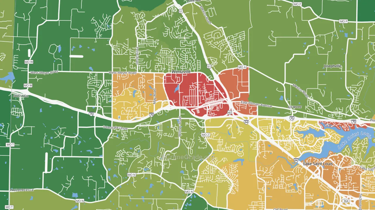 63385, MO Map of Drug-Related Crime Rates