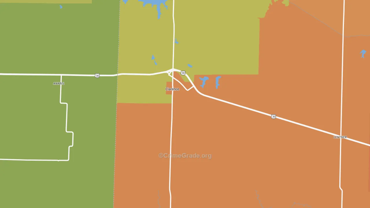 63437, MO Map of Drug-Related Crime Rates