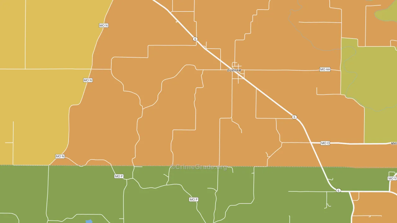 63438, MO Map of Drug-Related Crime Rates