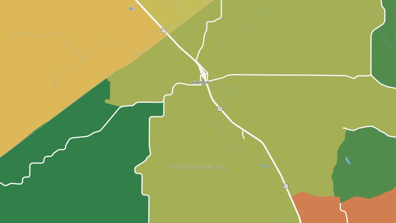 63441, MO Map of Drug-Related Crime Rates