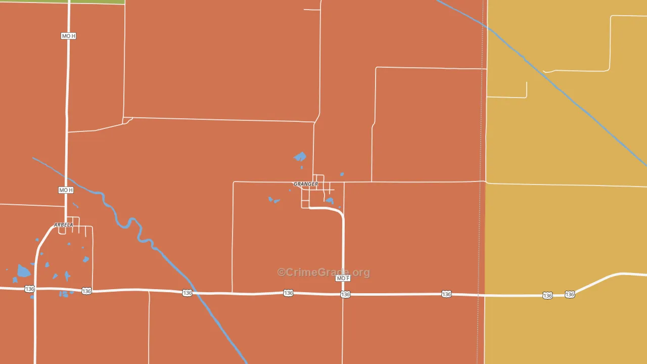 63442, MO Map of Drug-Related Crime Rates