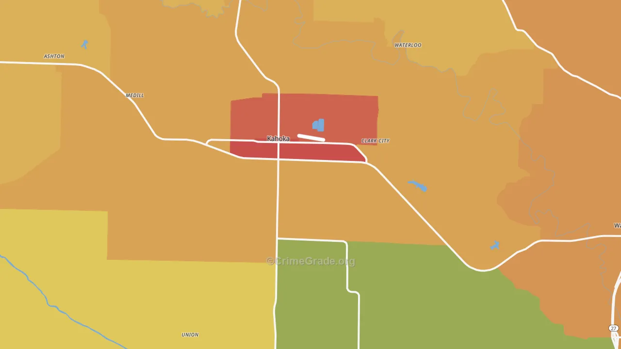 63445, MO Map of Drug-Related Crime Rates