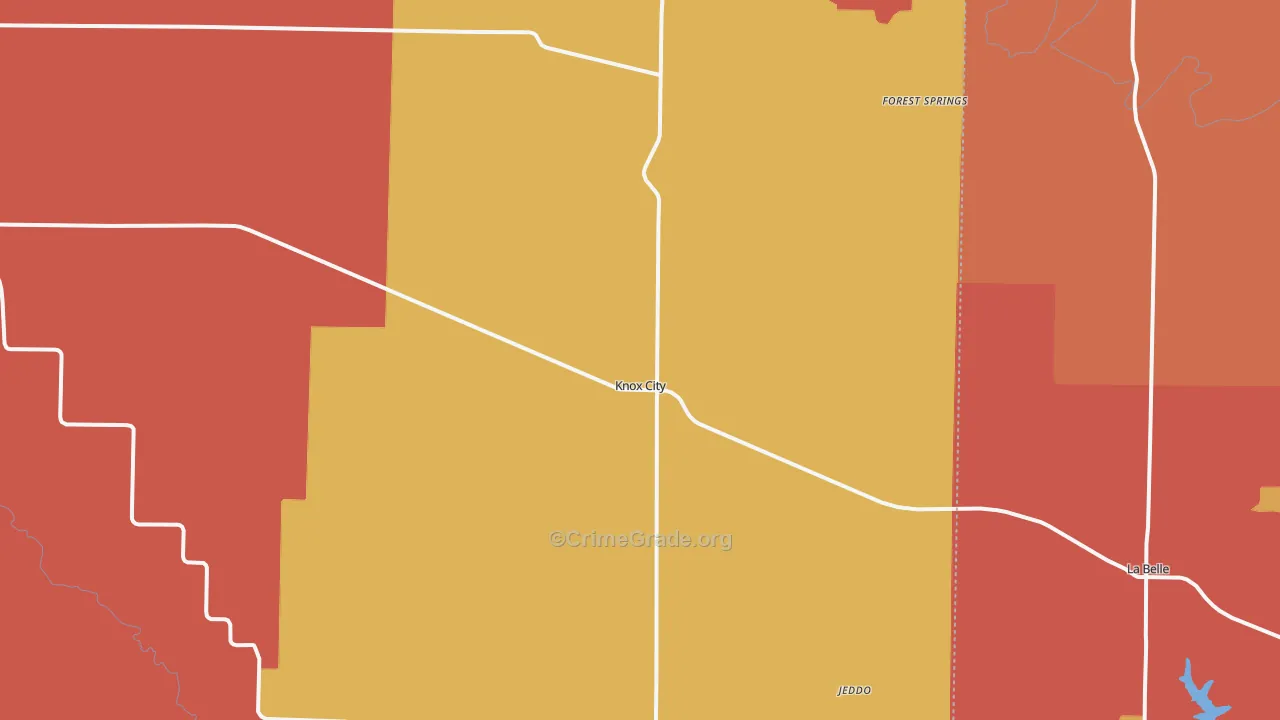 63446, MO Map of Drug-Related Crime Rates
