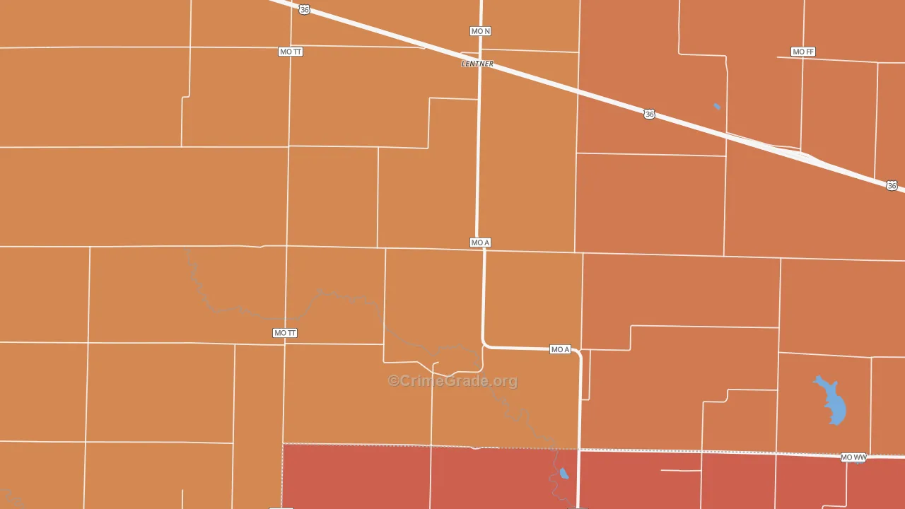 63450, MO Map of Drug-Related Crime Rates