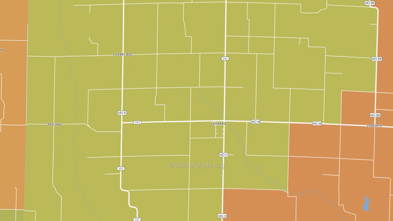 63451, MO Map of Drug-Related Crime Rates