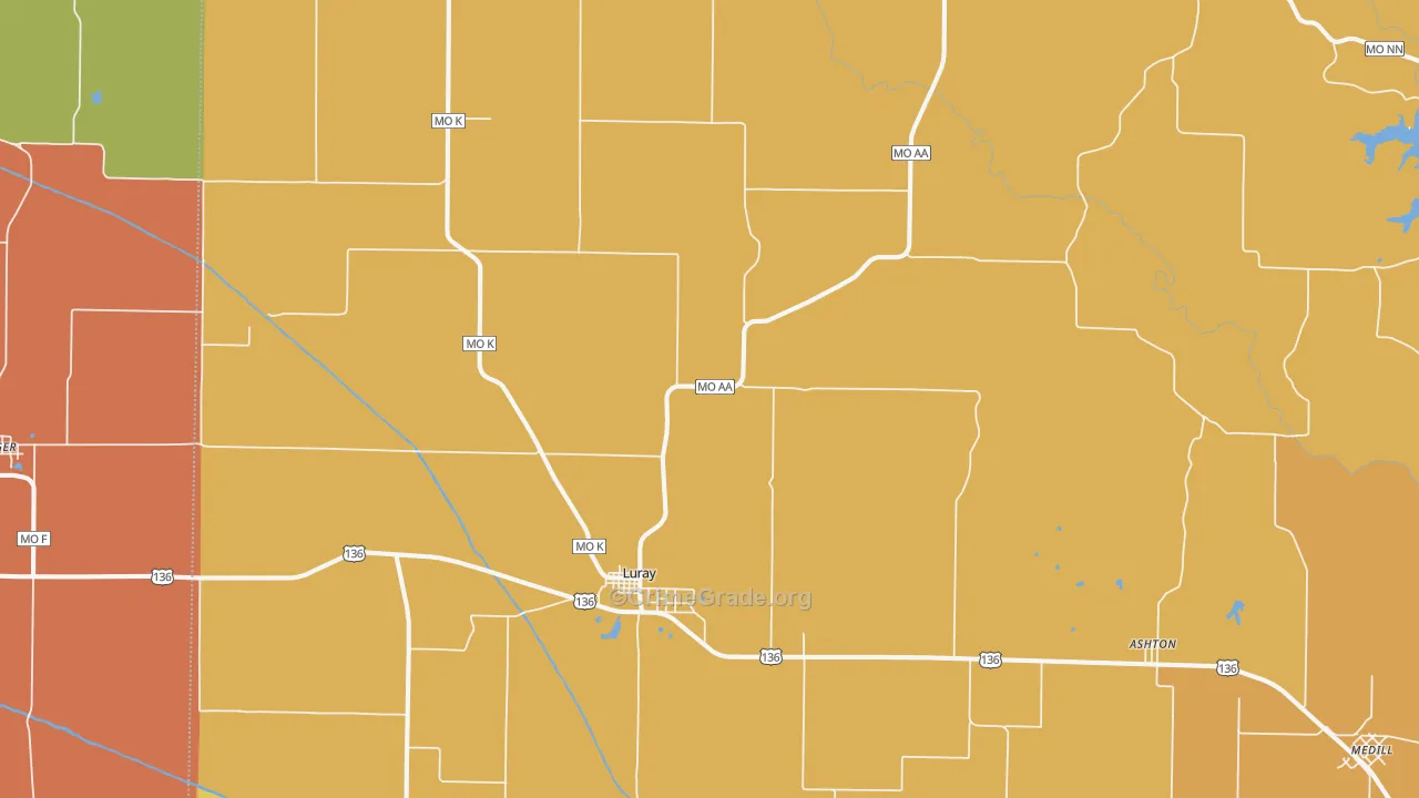 63453, MO Map of Drug-Related Crime Rates