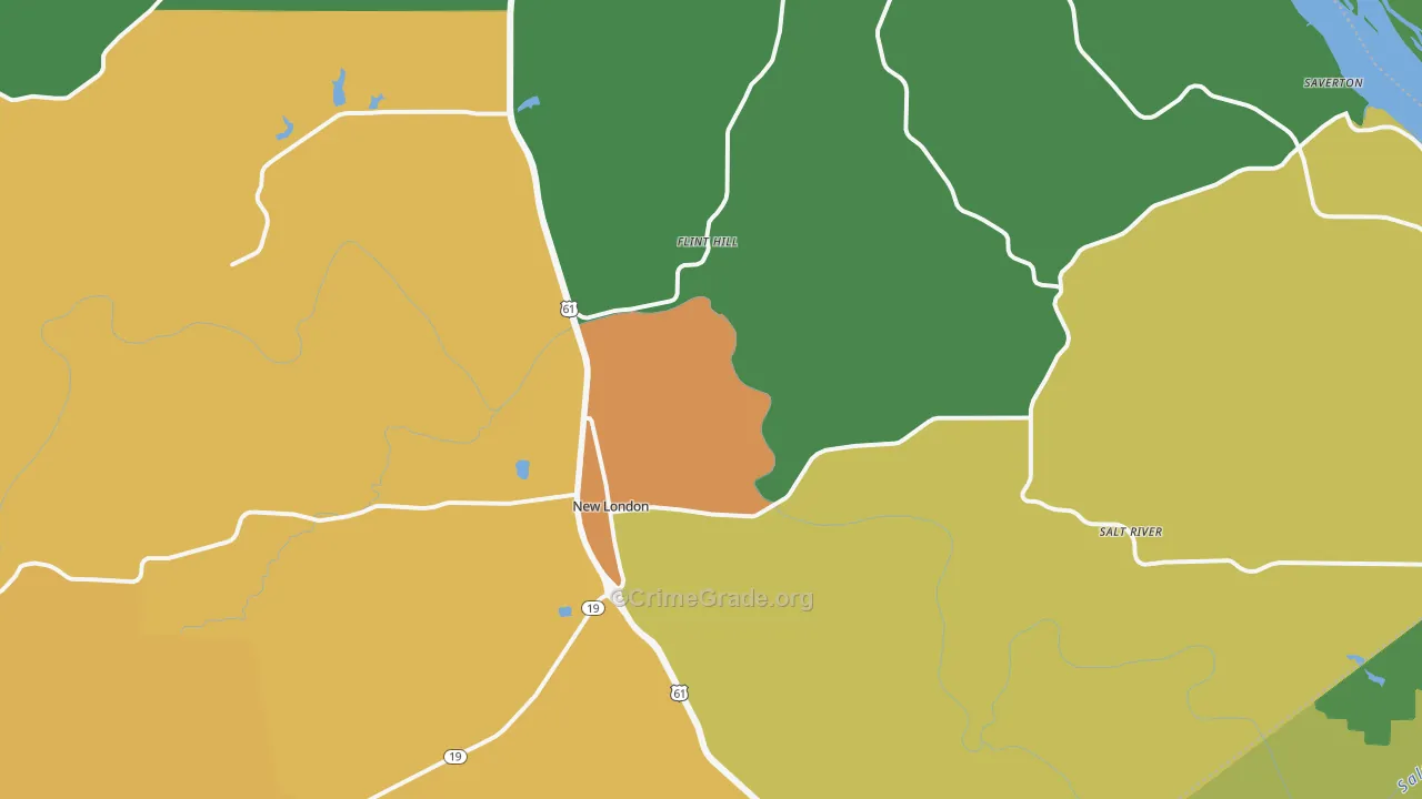63459, MO Map of Drug-Related Crime Rates