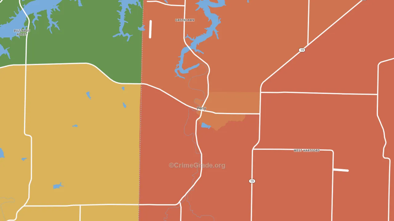 63462, MO Map of Drug-Related Crime Rates