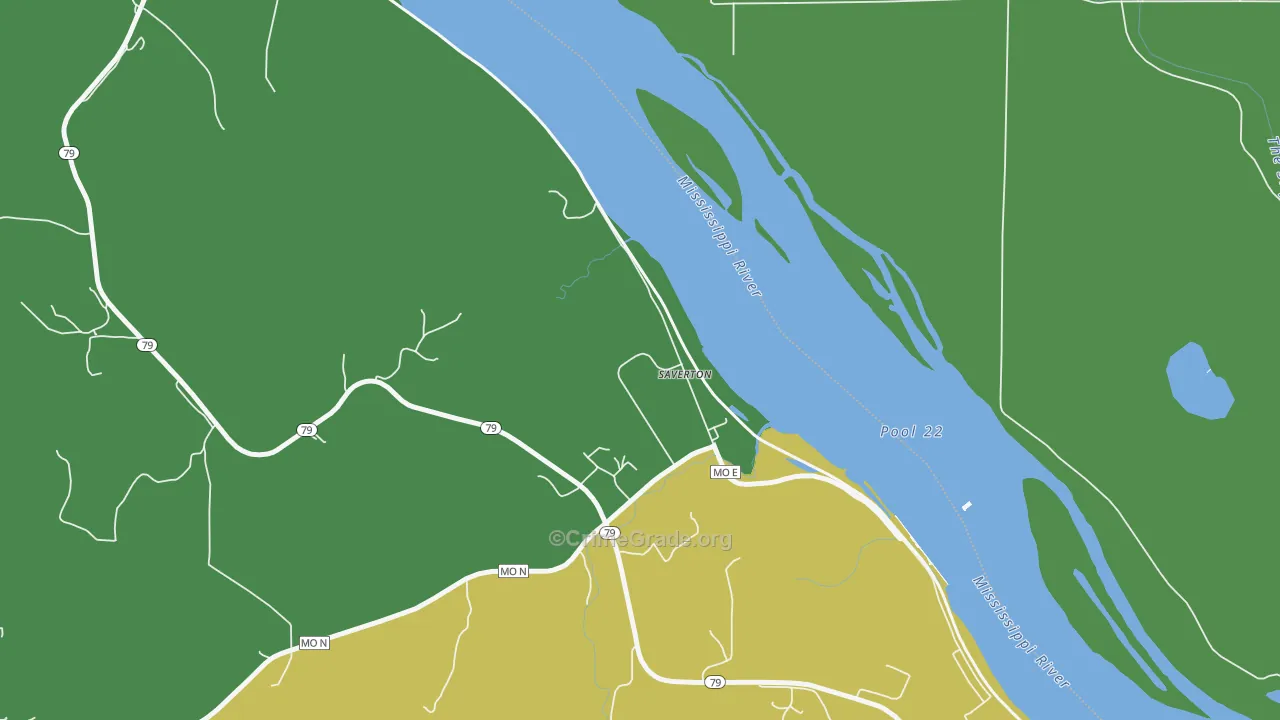63467, MO Map of Drug-Related Crime Rates
