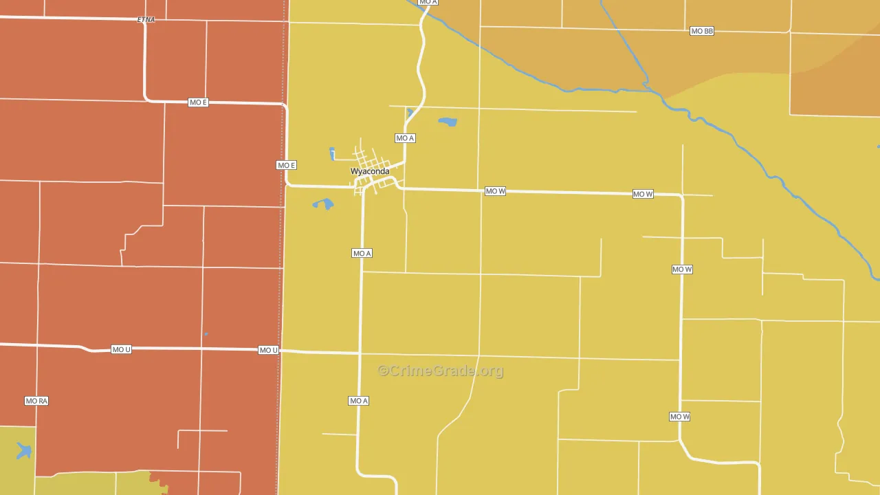 63474, MO Map of Drug-Related Crime Rates