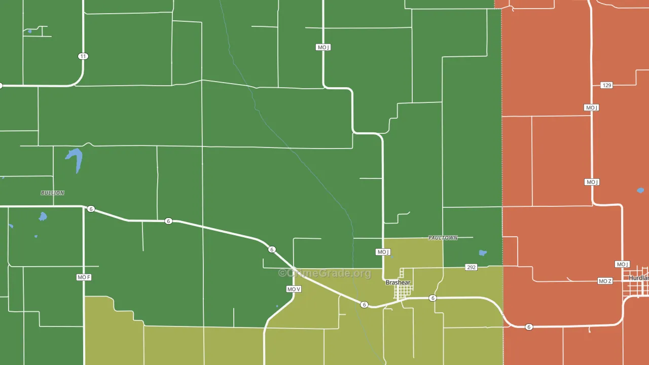 63533, MO Map of Drug-Related Crime Rates