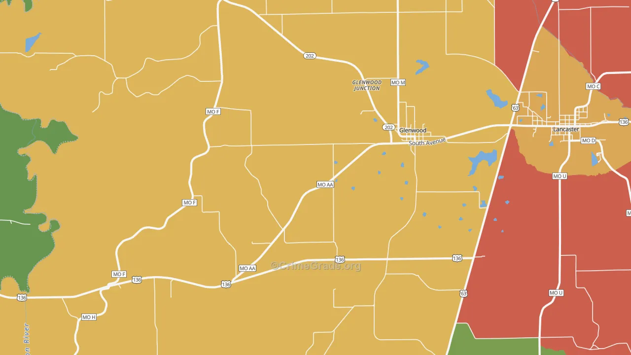 63541, MO Map of Drug-Related Crime Rates