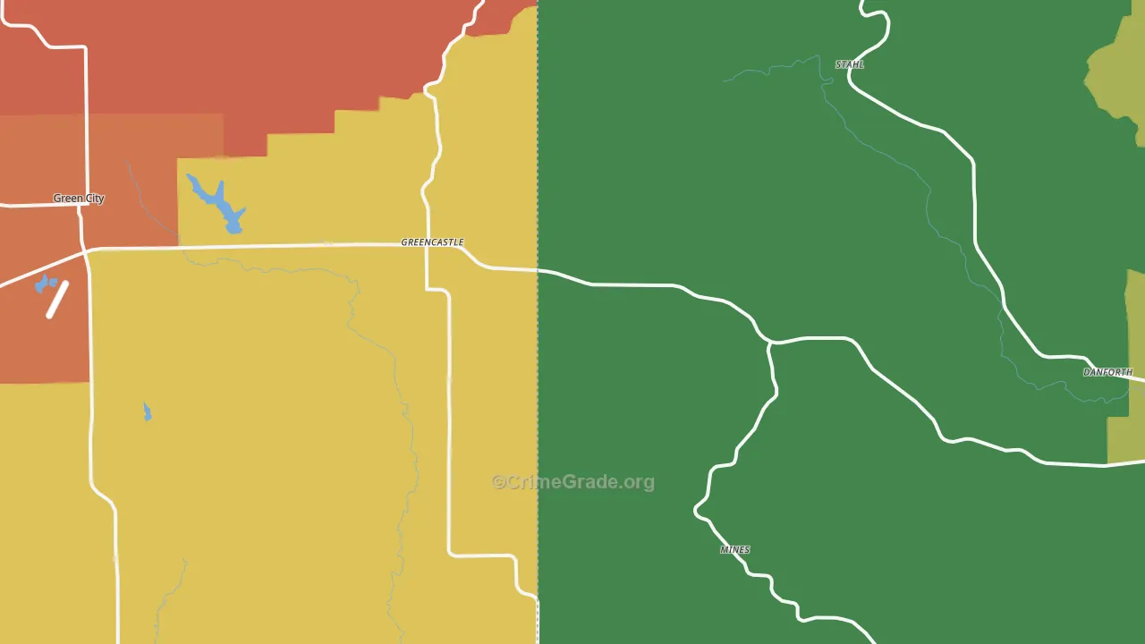 63544, MO Map of Drug-Related Crime Rates