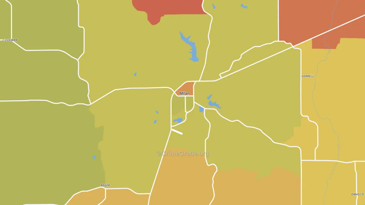 63556, MO Map of Drug-Related Crime Rates