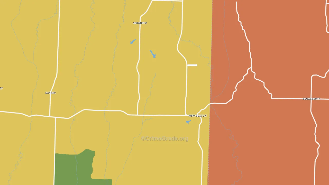 63557, MO Map of Drug-Related Crime Rates