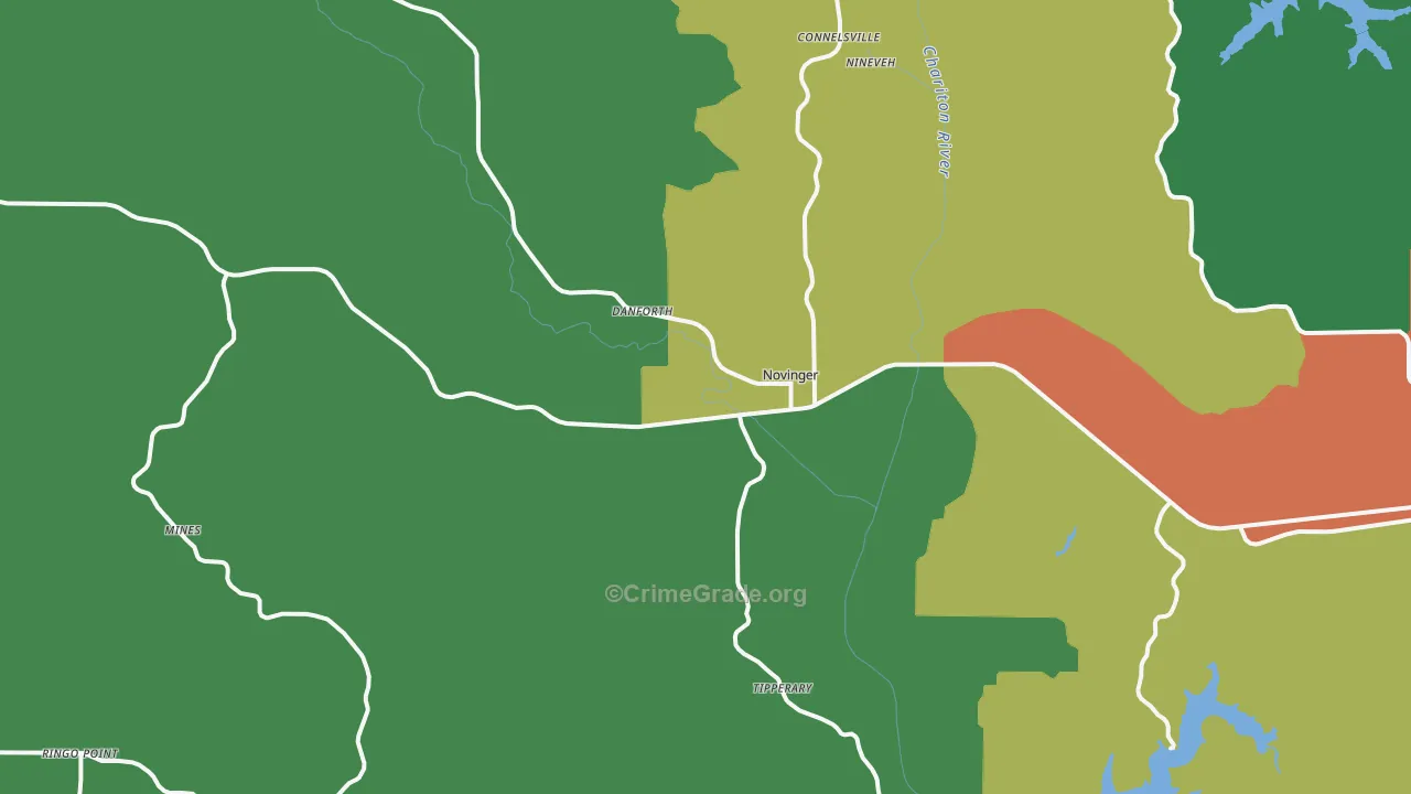 63559, MO Map of Drug-Related Crime Rates