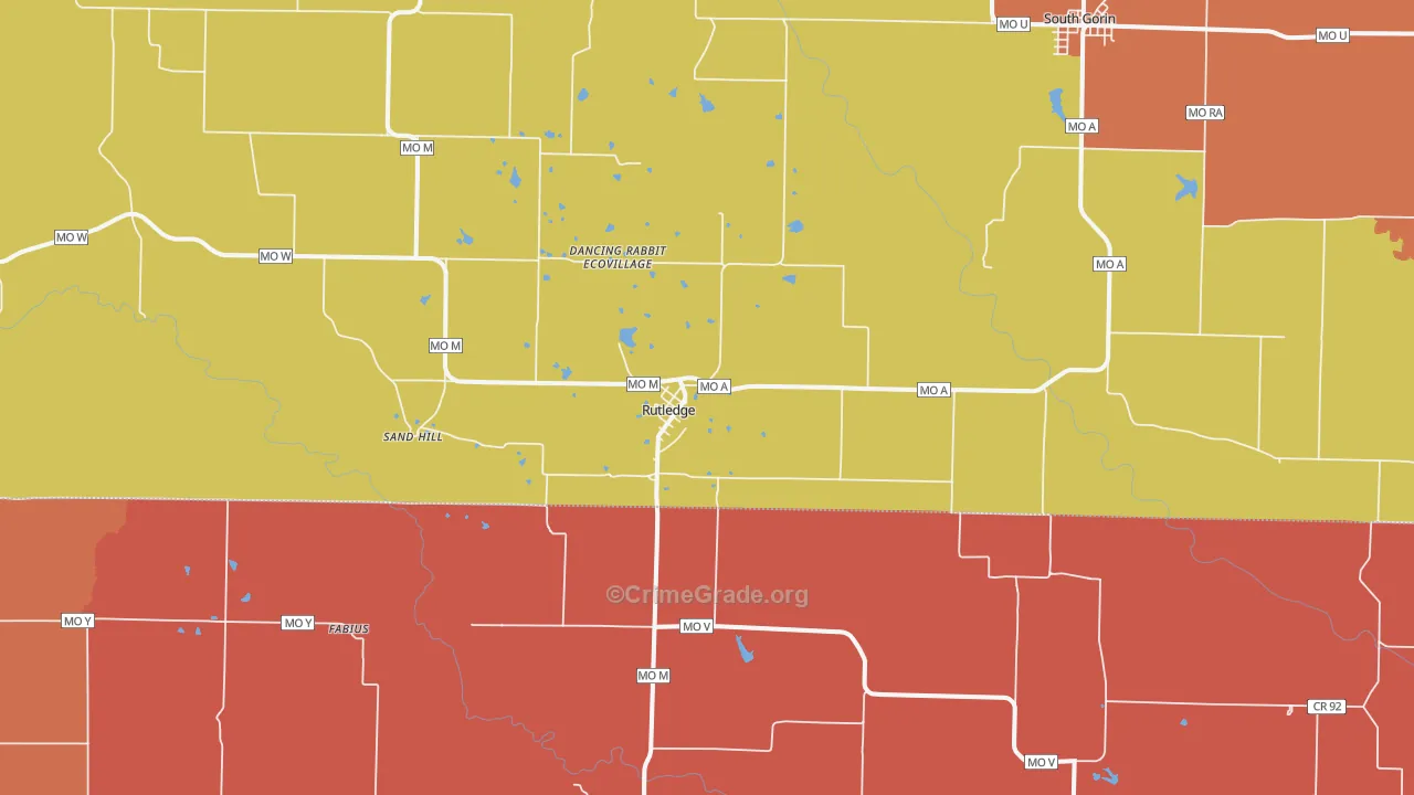 63563, MO Map of Drug-Related Crime Rates