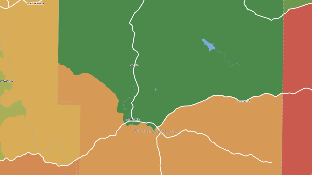 63620, MO Map of Drug-Related Crime Rates