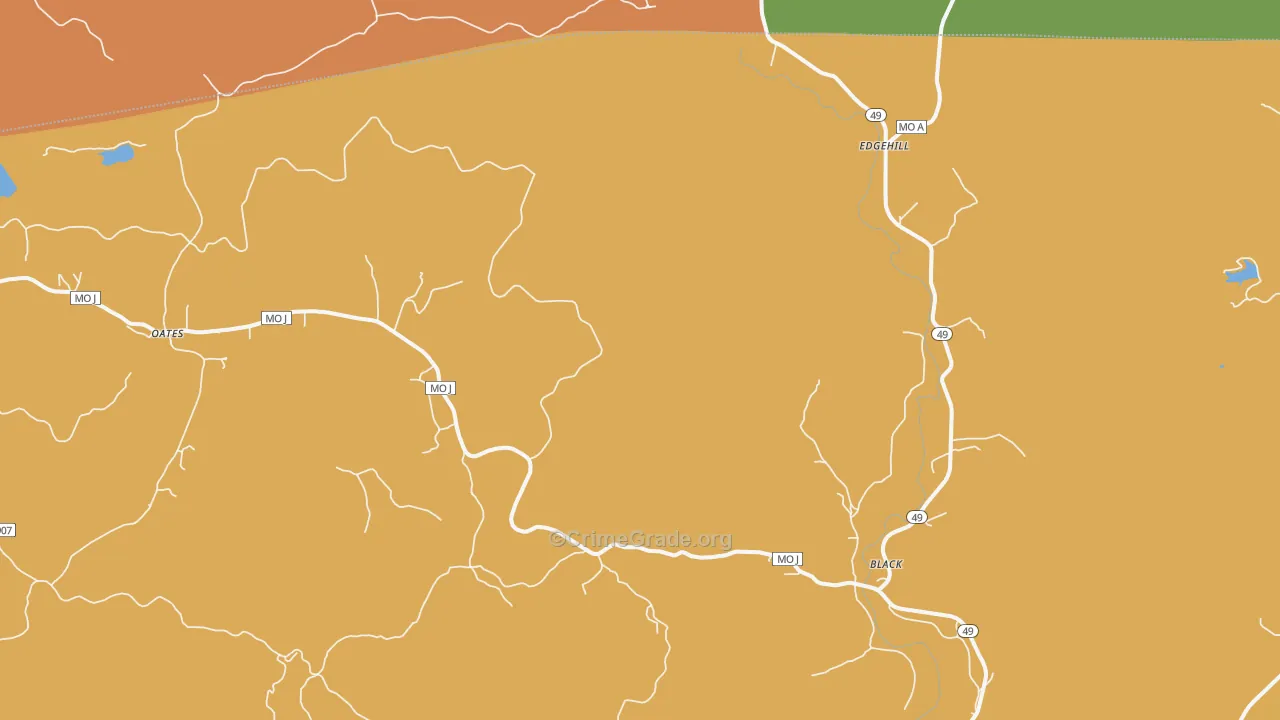 63625, MO Map of Drug-Related Crime Rates