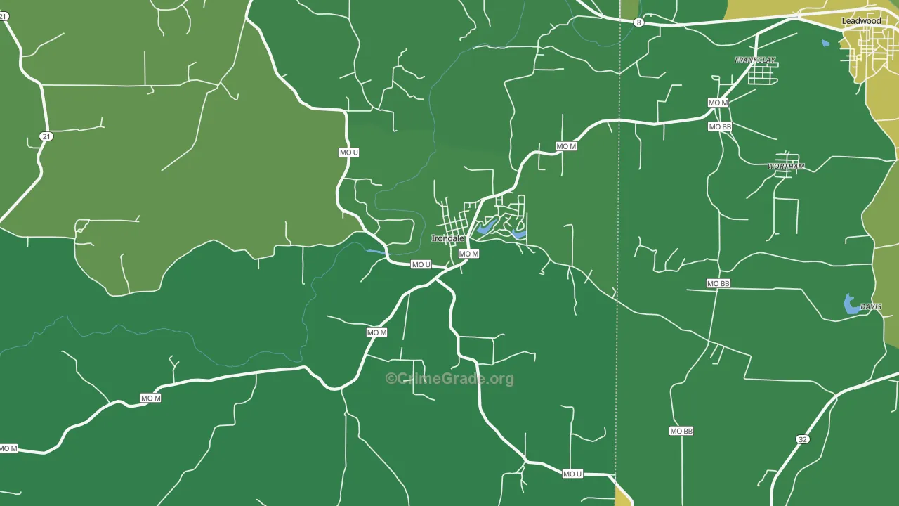 63648, MO Map of Drug-Related Crime Rates