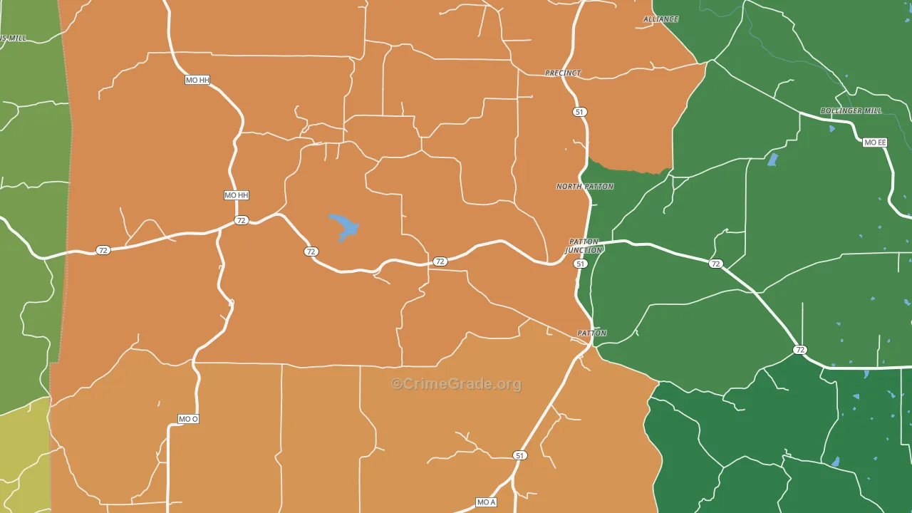 63662, MO Map of Drug-Related Crime Rates