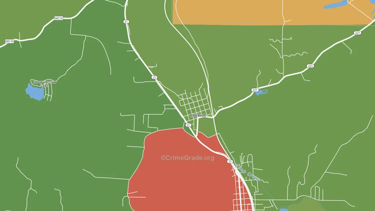 63663, MO Map of Drug-Related Crime Rates
