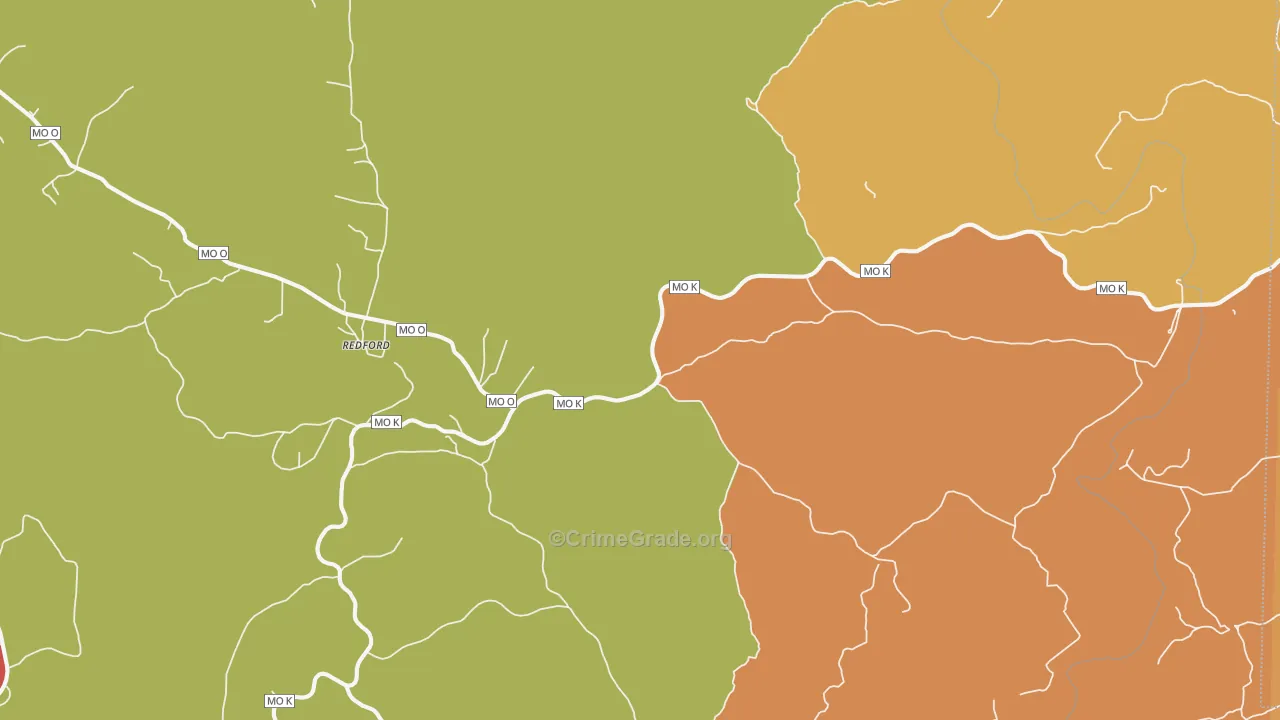 63665, MO Map of Drug-Related Crime Rates