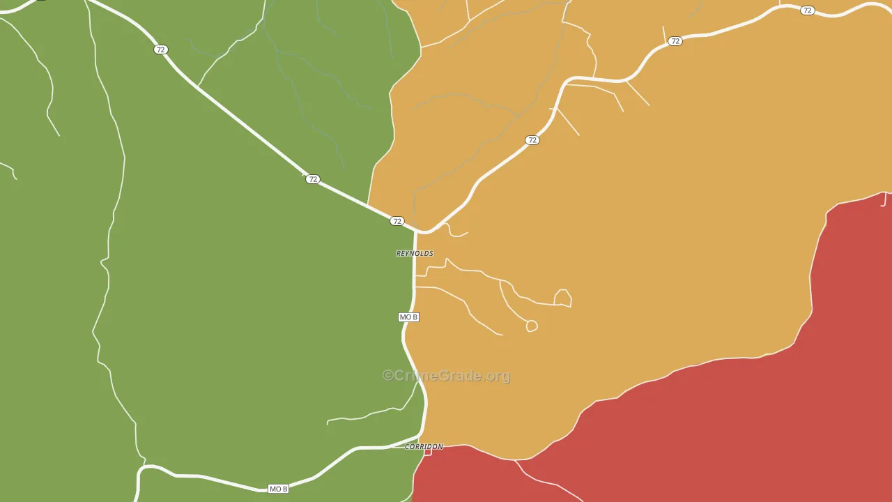 63666, MO Map of Drug-Related Crime Rates