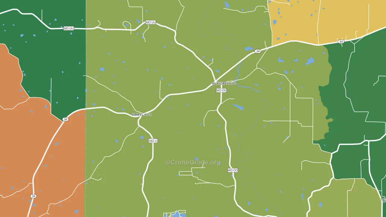 63739, MO Map of Drug-Related Crime Rates