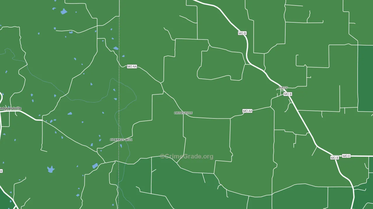 63743, MO Map of Drug-Related Crime Rates