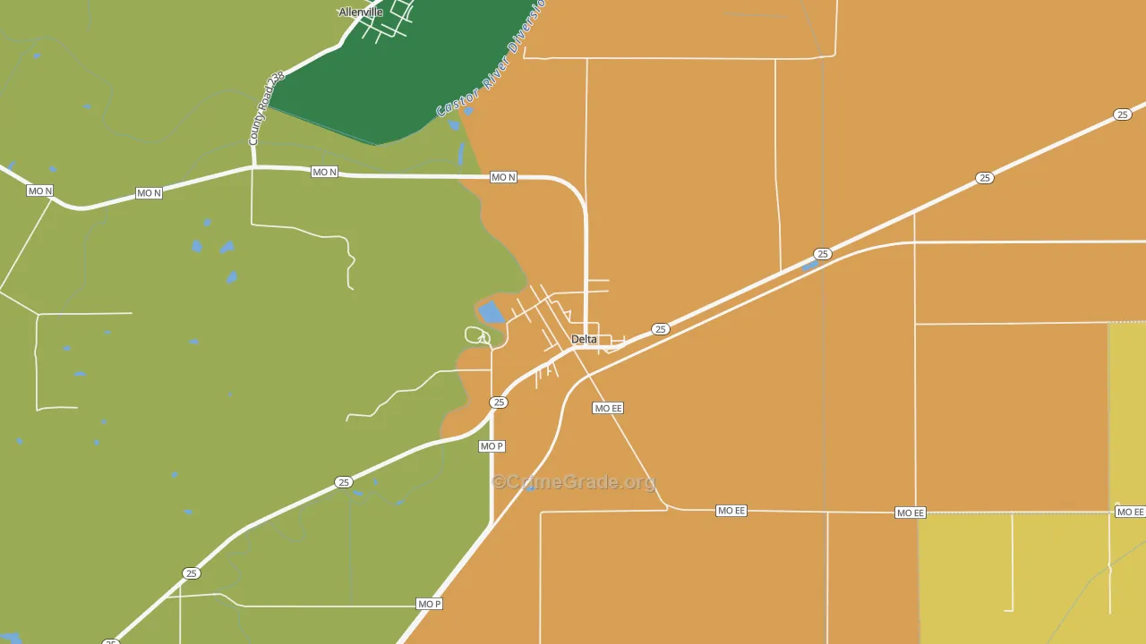 63744, MO Map of Drug-Related Crime Rates