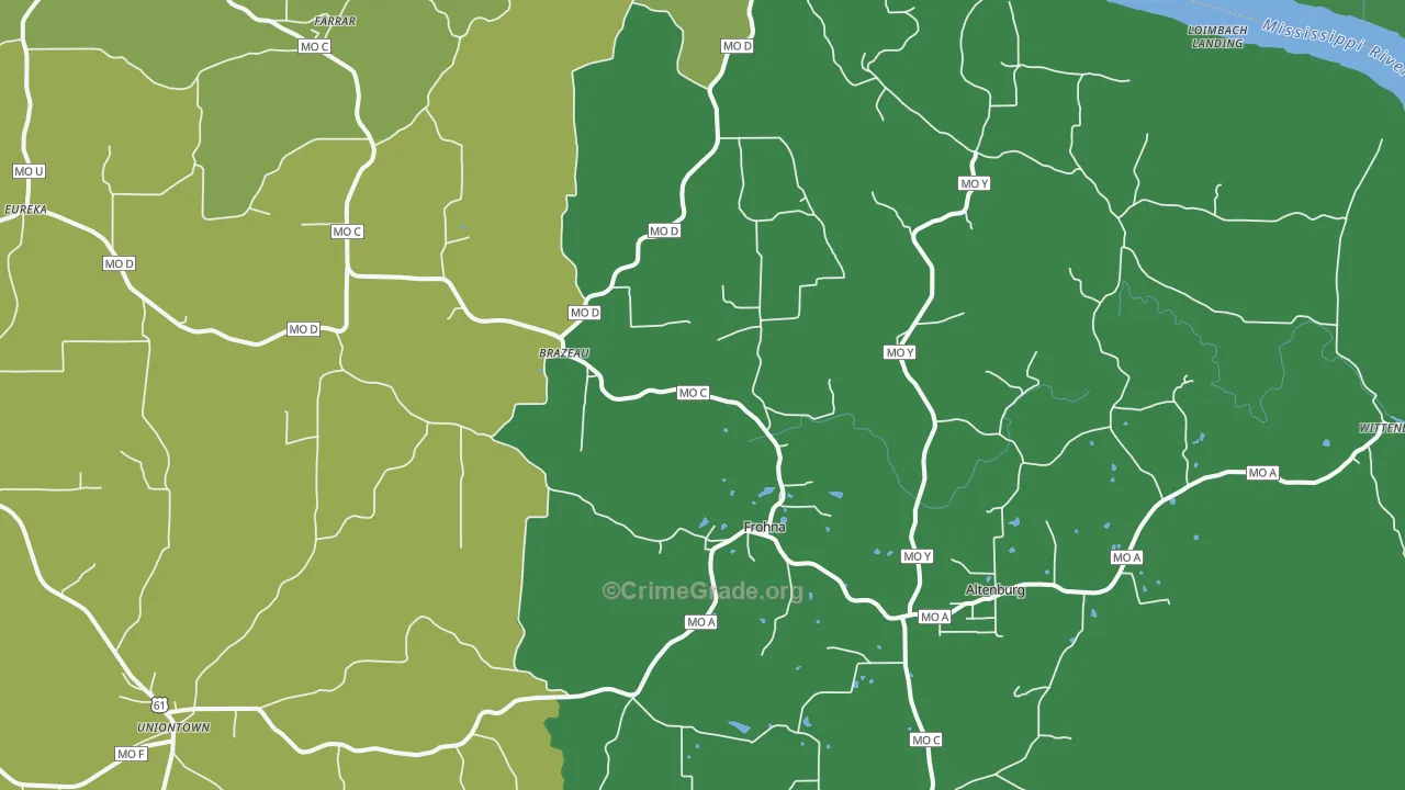 63748, MO Map of Drug-Related Crime Rates
