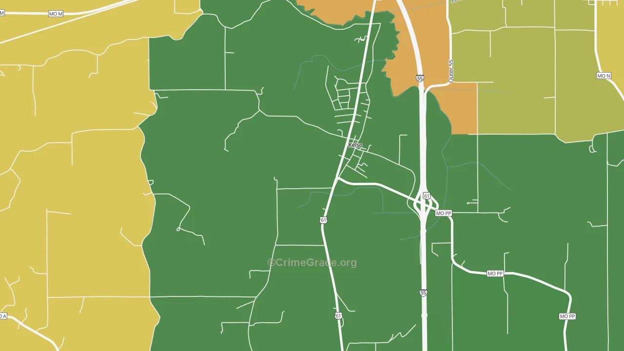 63758, MO Map of Drug-Related Crime Rates